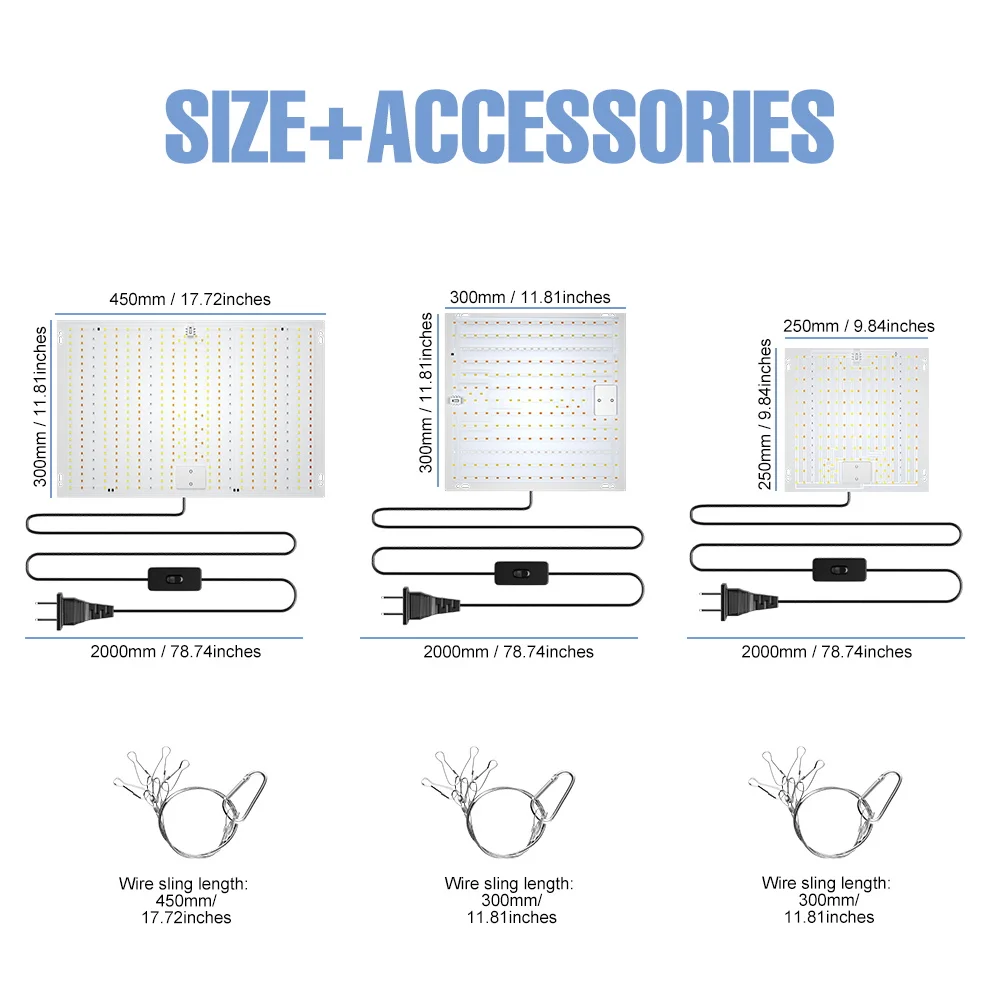 LED Plant Grow Light Full Spectrum Quantum Board Phytolamp For Plant Indoor Hydroponics Flower Seeds Cultivation Greenhouse Tent