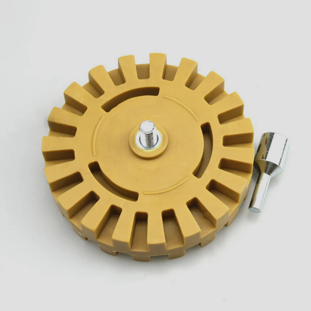 ゴム除去用空気圧消しゴム ゴールデンデカールリムーバー クリーニング用品 脱ガムホイール ゴム消しゴムホイール 空気圧工具 ガラス