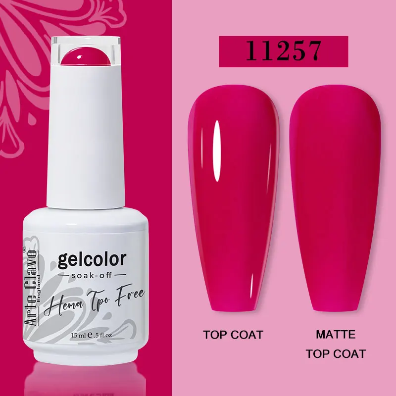 Arte Clavo 116 Kleuren Gel Nagellak 15 ml Kleurrijke Gel Semi Permanente Losweken UV Gel Nail Art DIY Ontwerp vernis Nagelbenodigdheden
