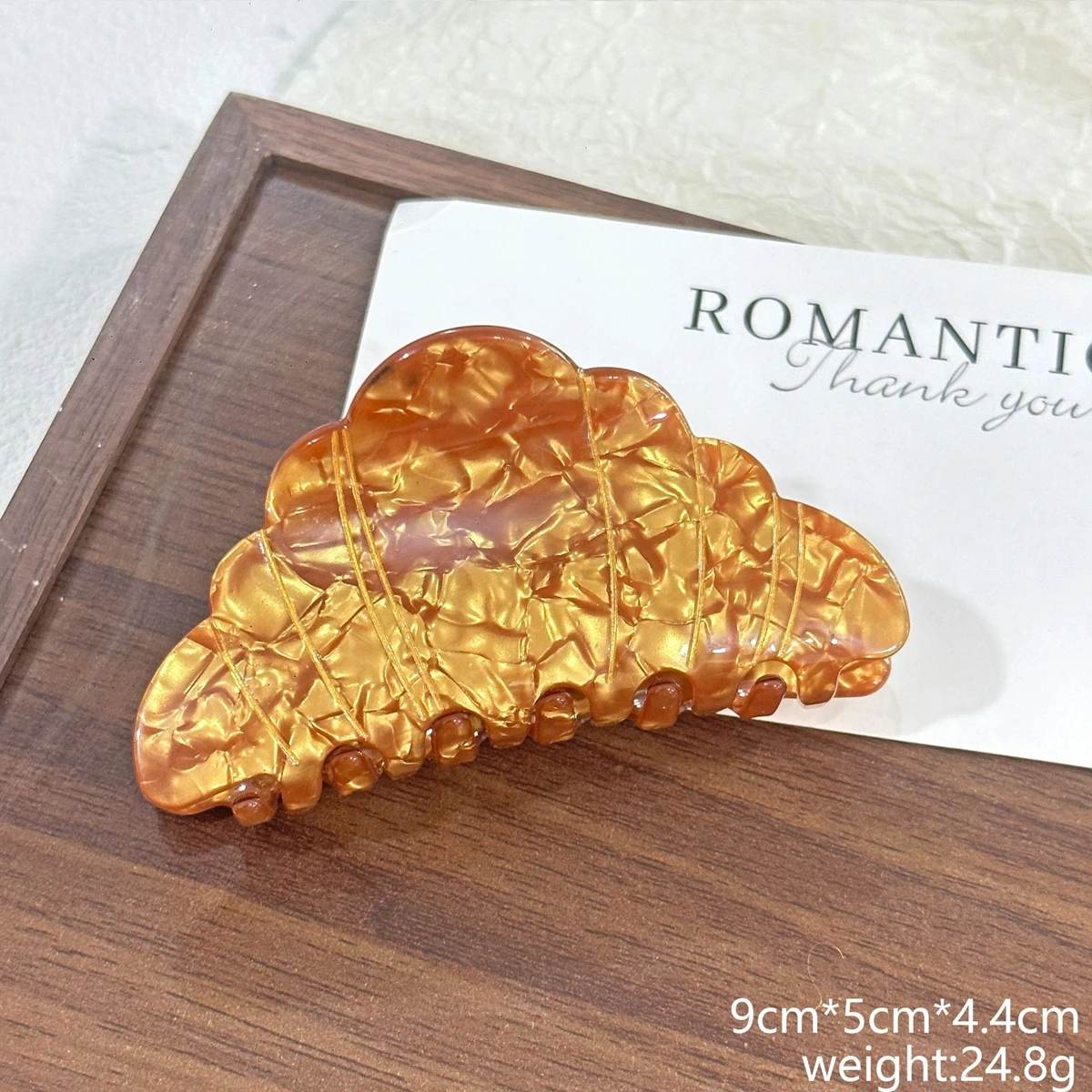 1 قطعة الكرواسون خمر القلوية عقدة المياه انتزاع كليب ، الراقية الكبيرة والصغيرة الكرواسون مشبك شعر الجزء الخلفي من الرأس أوبدو القرش كليب #4