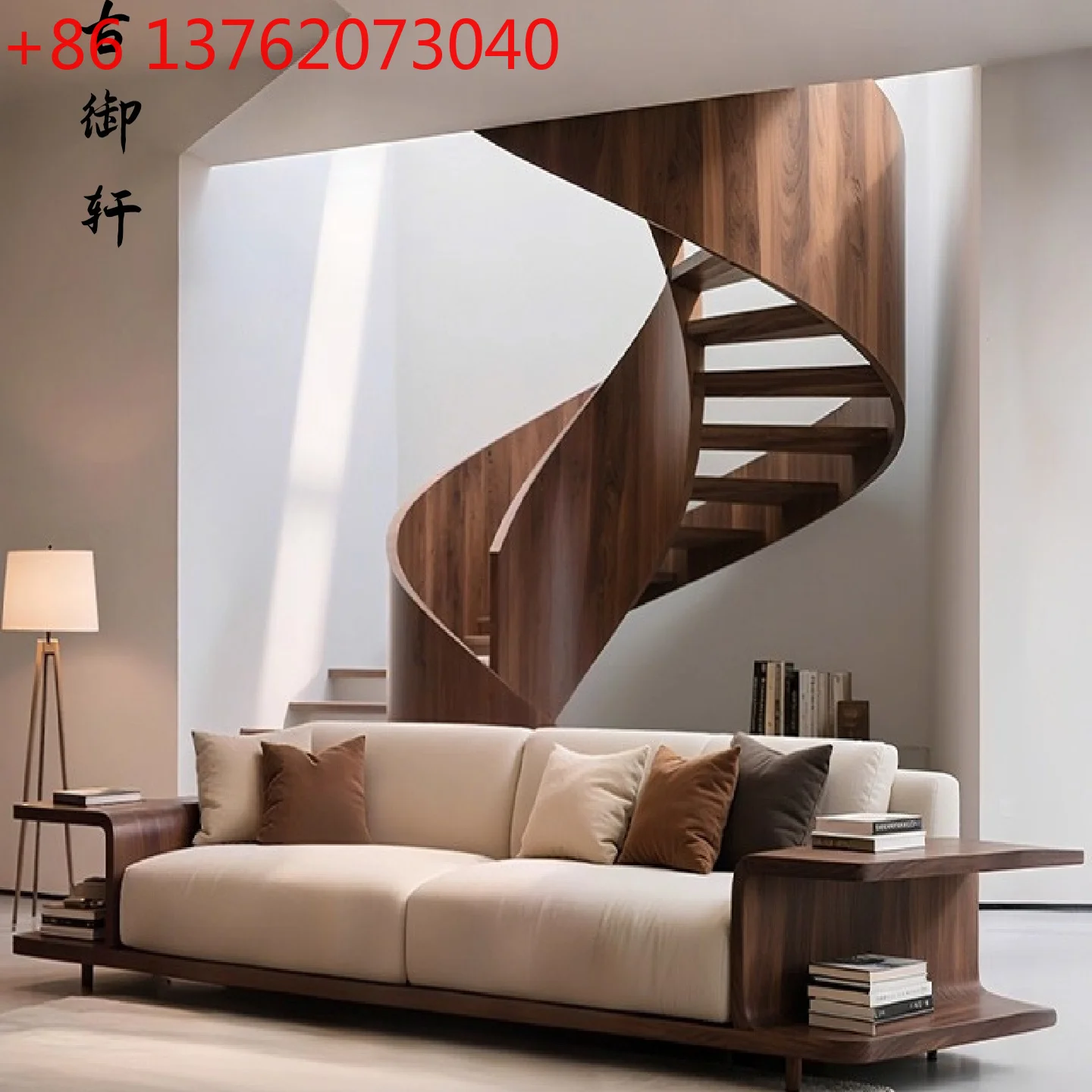 

Эстетический прямой диван Song, современный простой диван из цельного дерева для всего дома