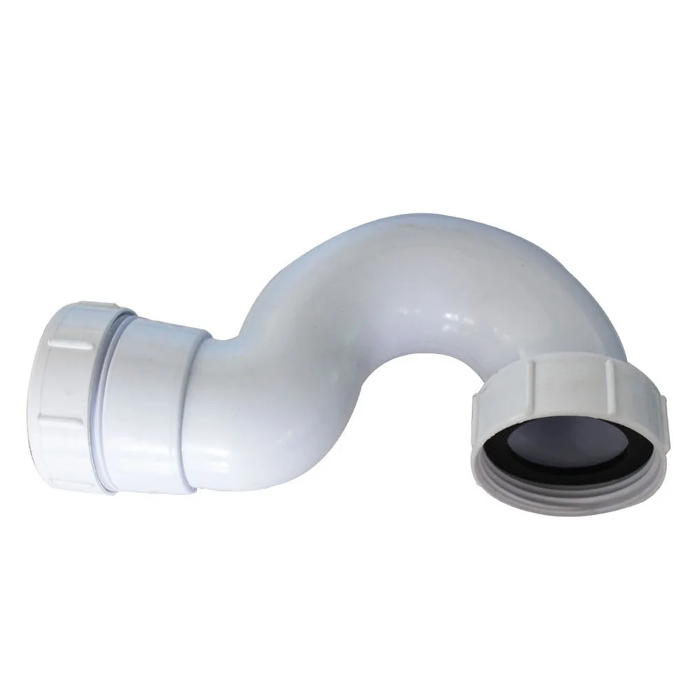 Bathroom Sink Trap 45mm S Trap Pipe Sturdy Plastic Material U-shaped Bend Design Prevents Smells And Insects U Bend Drain Pipe