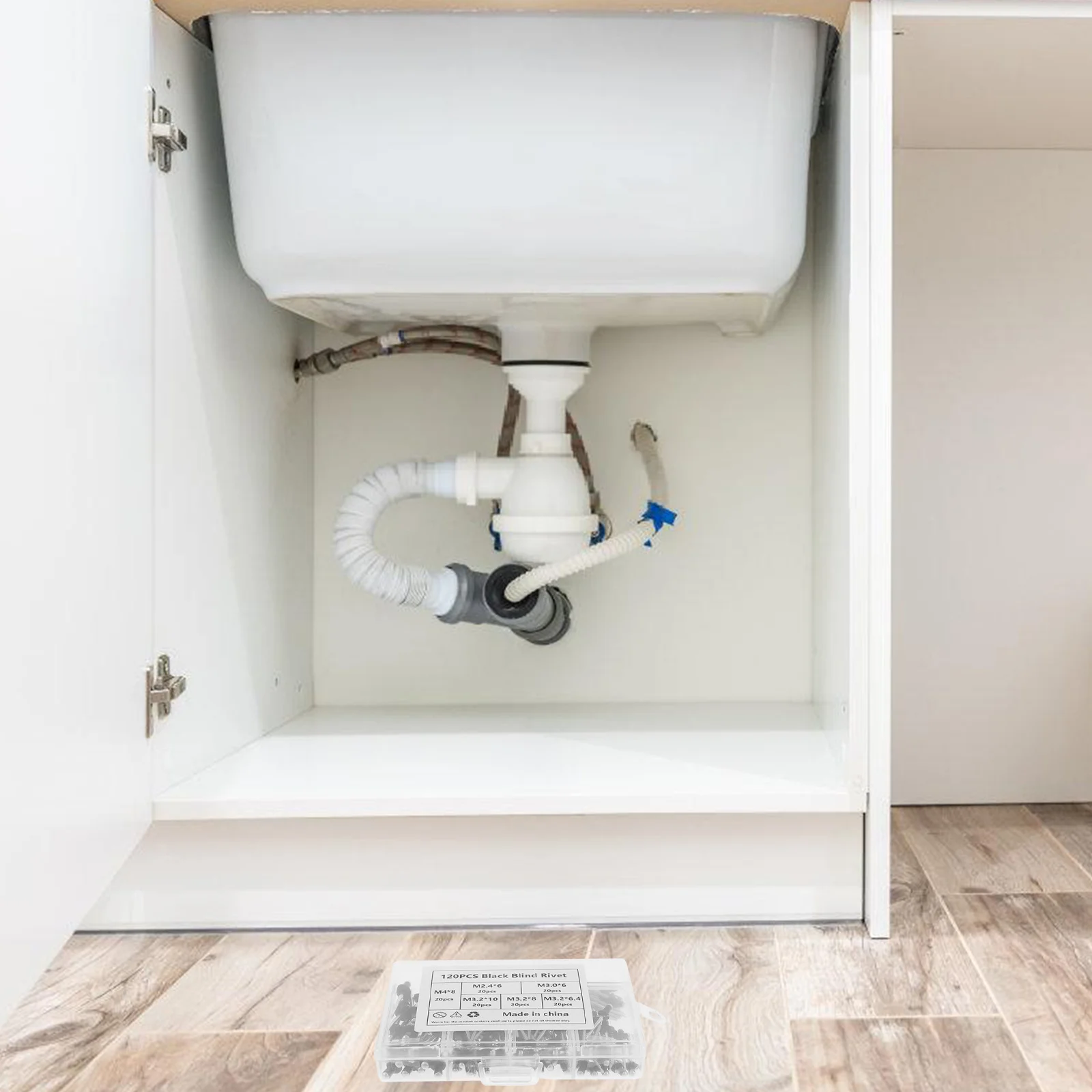 

120pcs Aluminum Rivets Assortment Kit Pop Rivet Set For Diy Projects Blind Rivets Fasteners Hardware Tools Connectors