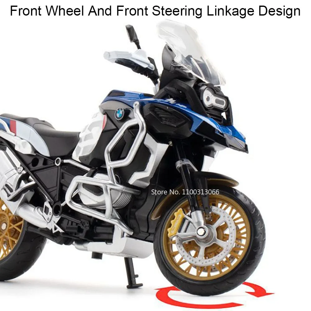 1:12 ‌ Honda ‌ CB400X Spielzeug-Motorradmodelle, Legierung, Druckguss, BMW R1250GS, Stoßdämpfung, Vorderrad, Lenkung, Sammlung, Motorräder – Detail 13