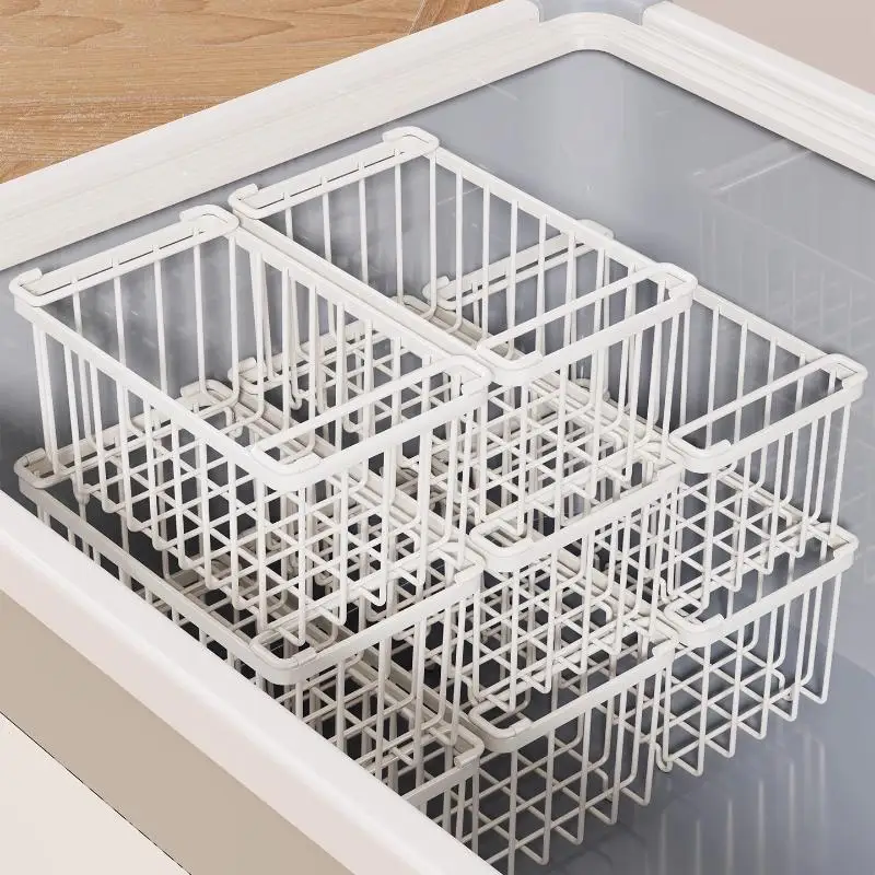 Hängekorbregal für den Tiefkühlschrank, Aufbewahrungsregal für den Kühlschrank, Lebensmittelnetzkorb, Eiscreme-Aufbewahrungsregal, Hängekorb – Detail 8