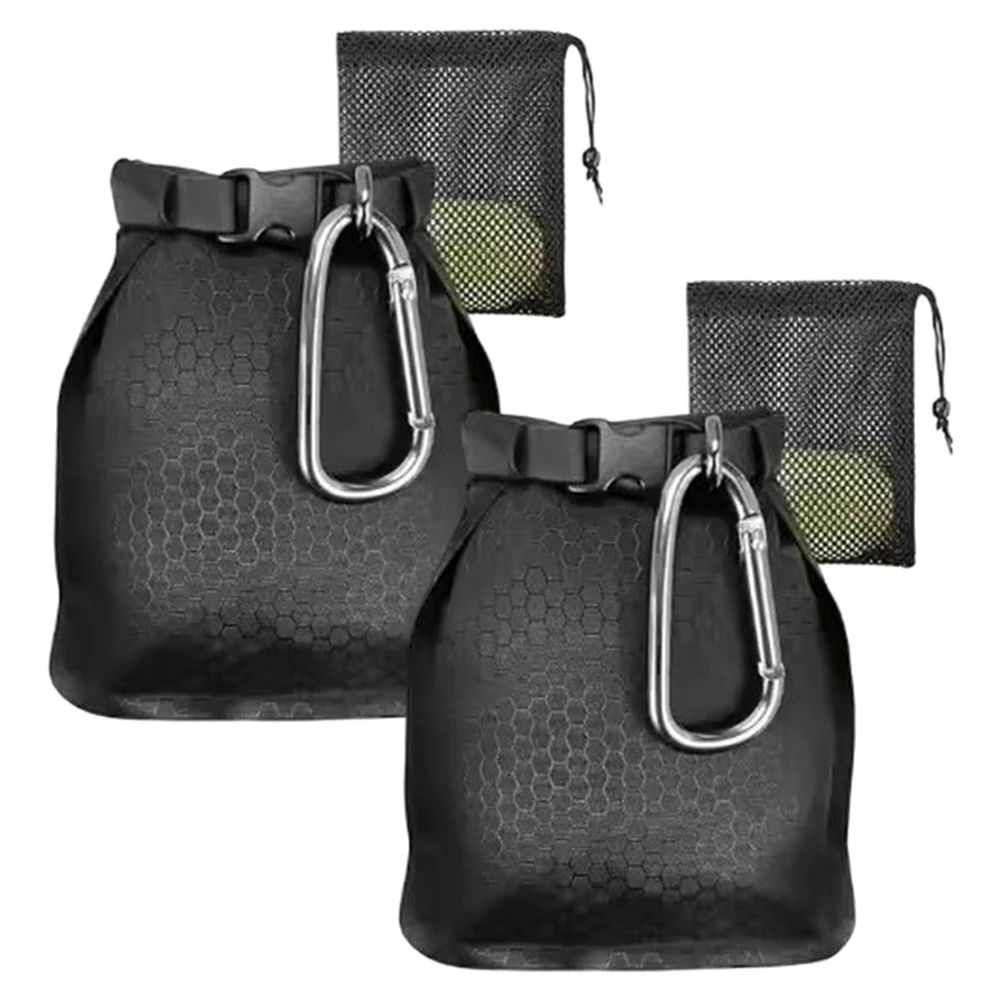 Portable Soap Organizer With For Hanging Carabiners And Breathable Mesh To Prevent Sogginess During Extended Trips