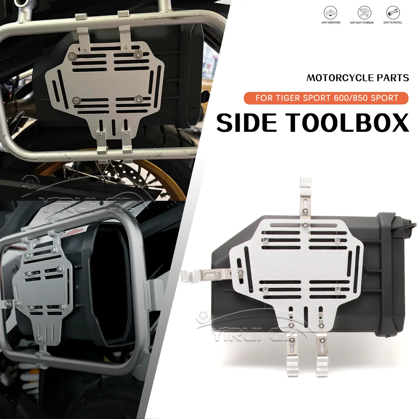 

FOR TIGER SPORT 600/850 SPORT 600 850 Motorcycle Toolbox Tool Box Waterproof Side Decorative Box First-aid/Breakdown kit Toolbox