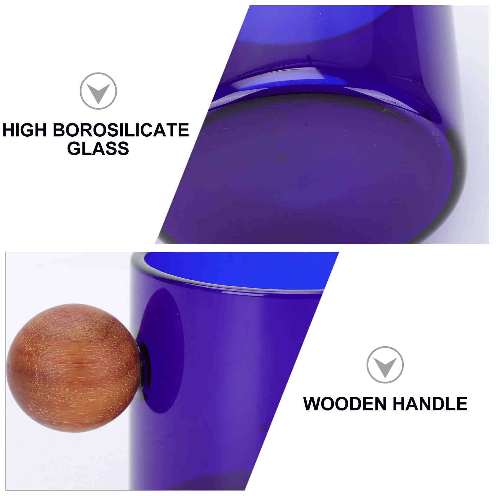 

1Pcs Glass Cup Portable Heatproof Water Coffee Juice Holder Multi-Functional Beverage Mug for Daily Use Glass Cup