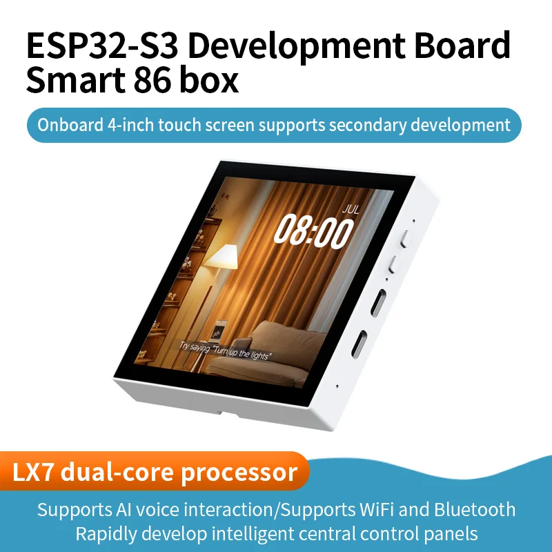 esp32-s3-smart-86-box-development-board-supports-24ghz-wi-fi-and-bluetooth-ble-5-onboard-4inch-480-×-480-pixel-touch-display