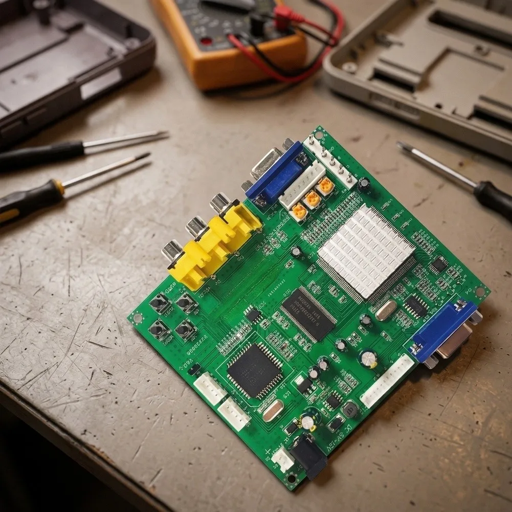 GBS8200 RGBHV YPbPr to For VGA Converter for Retro Game Consoles and For Arcade Machines with Manual Image Adjustment