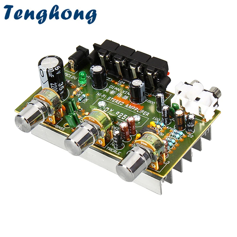 

Усилитель звука Tenghong 1 шт., стерео HIFI, 30 Вт + 30 Вт, 2.0-канальный, для автомобильных и компьютерных колонок, DC12V