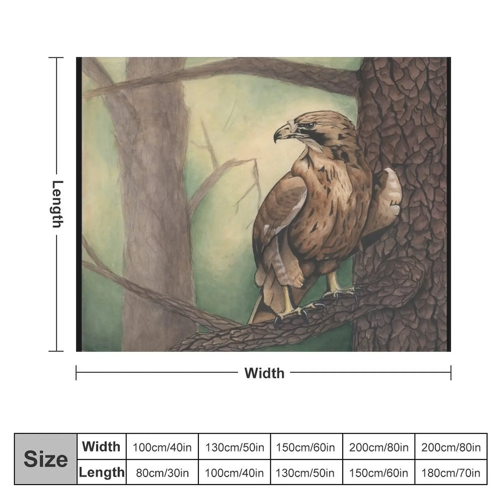 Red Tailed Hawk Throw Blanket Hairy wednesday Thermals For Travel Blankets For Baby Blankets