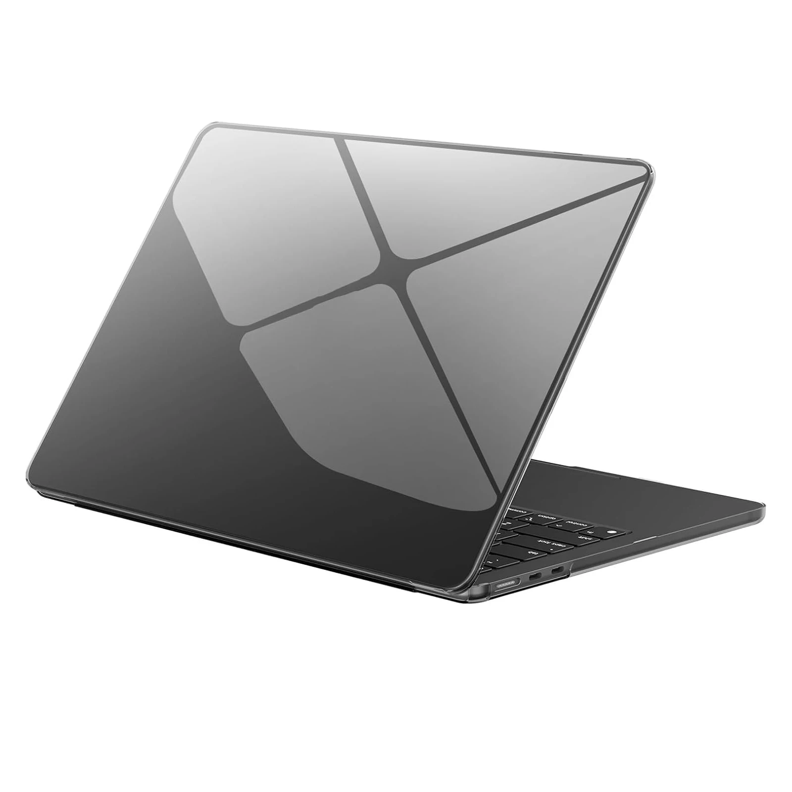 

Чехол EooCoo Crystal Midnight/Black/Clear, совместимый с Macbook Air, 15 дюймов M4 2025 2024 2023, выпуск A3241 M3 A3114 M2 A2941