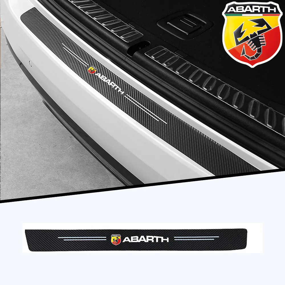 1pc Car Styling Carbon Fiber Anti Scratch Scuff Pedal sticker For Fiat 500 Abarth Punto 124 125 500 695 OT2000 Auto Accessories