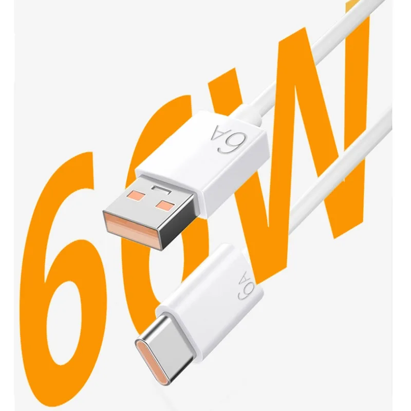 

Original Huawei Mate 40 Pro 6A Super Charger Cable 66W Supercharge Type C USB Cable For Mate 20 30 Pro P30 P40 Pro Honor 50 30S