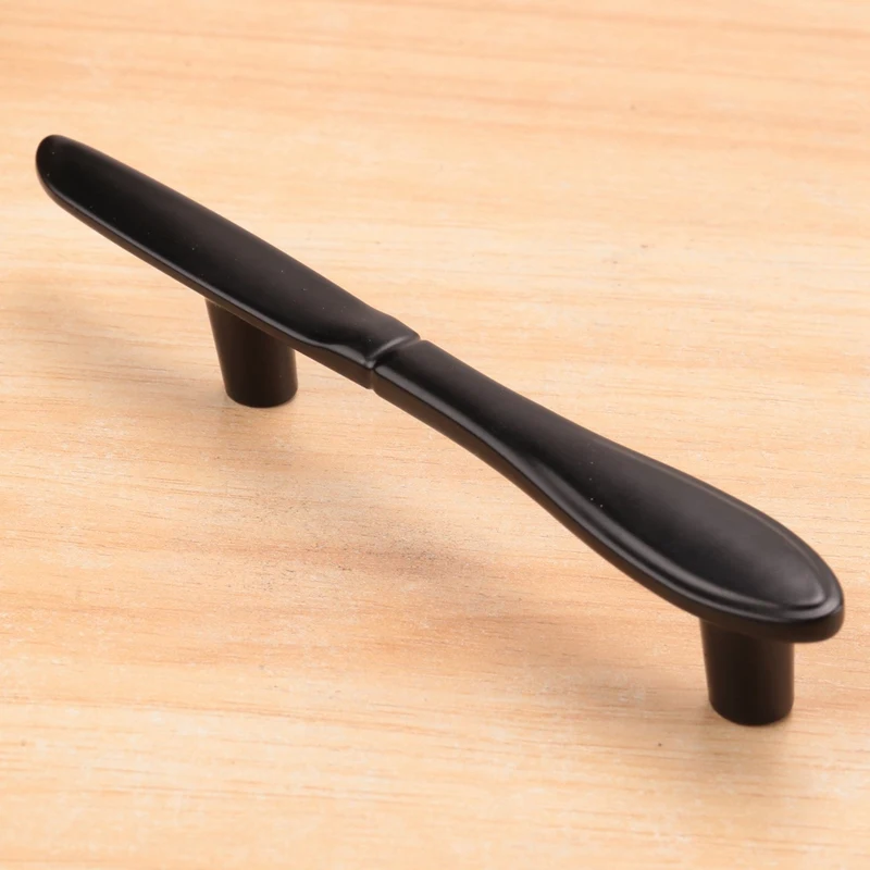 A01V-Door Handle 3-Handle Kitchen Handle - Black