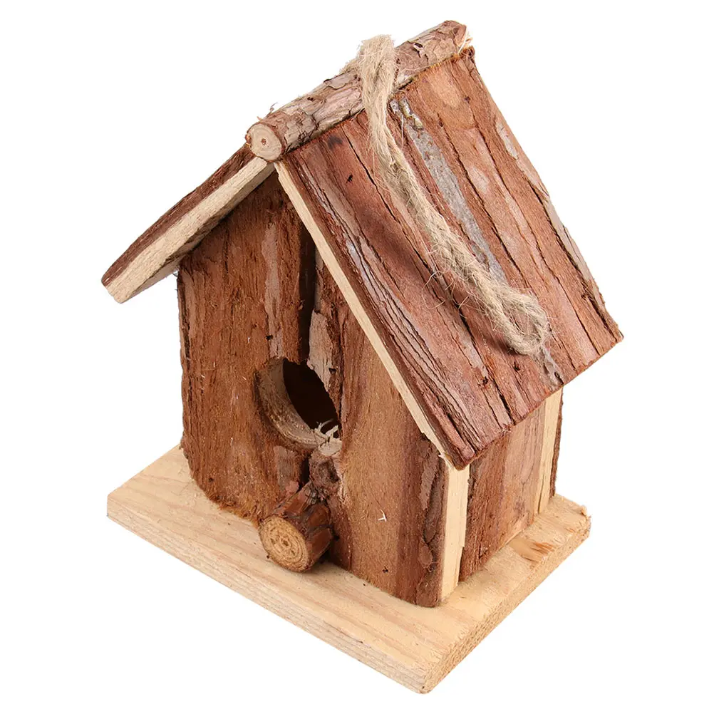 

1Pcs Wooden Bird Premium Wood Craft Hanging Pendant for Garden Birds Bird Crafts Balcony Decor