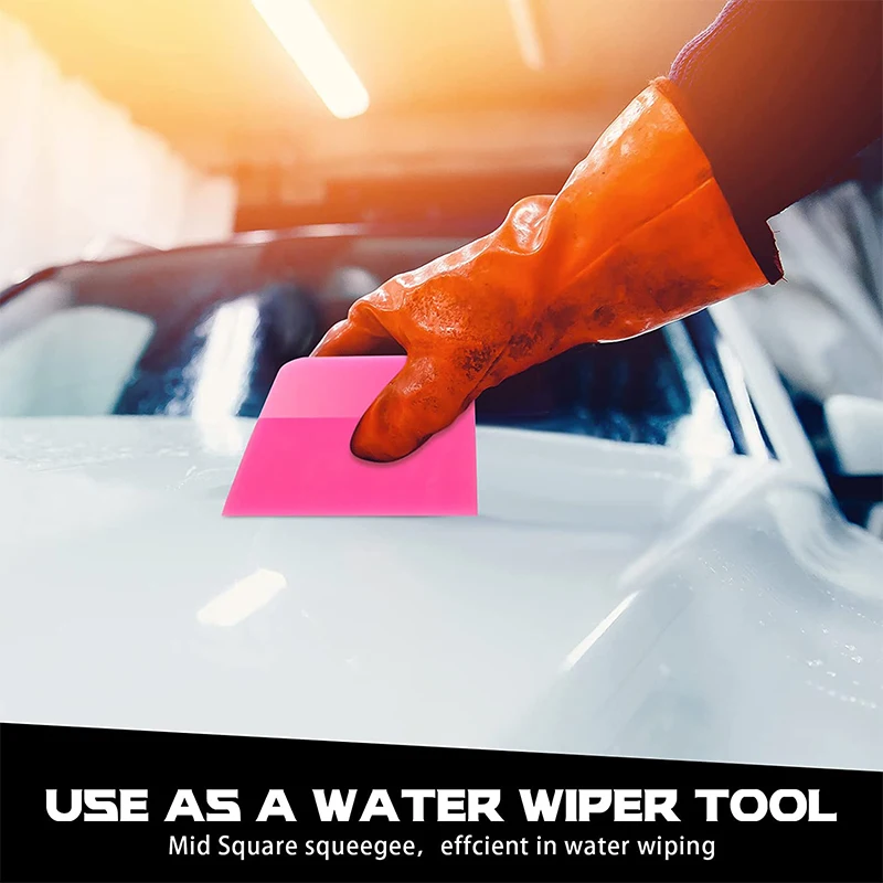 Car PPF Squeegee Anti-scratch TPU Coating Soft Scraper Film Vinyl Spatula Window Tinting Wrap Tools Glass Cleaning Water Wiper