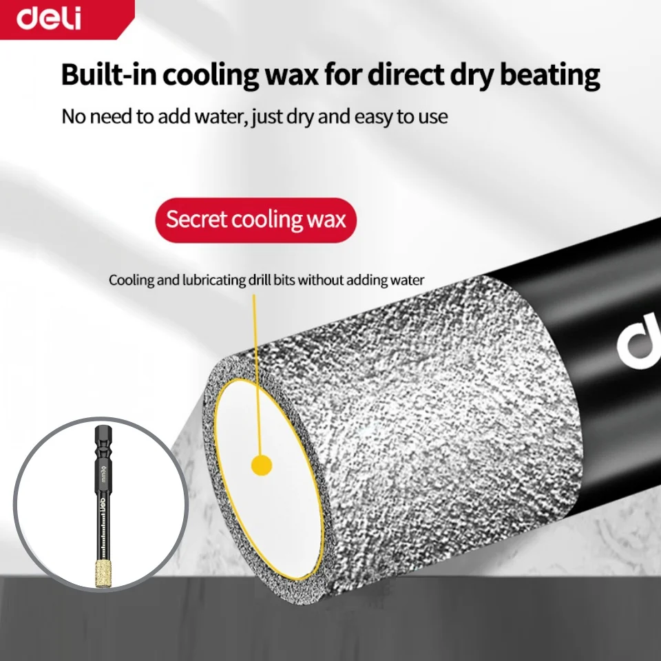 

Набор сухих алмазных сверл 6-14 мм, паяное корончатое сверло, быстросменное открывающееся отверстие с шестигранным хвостовиком для фарфора, гранита, плитки, мрамора