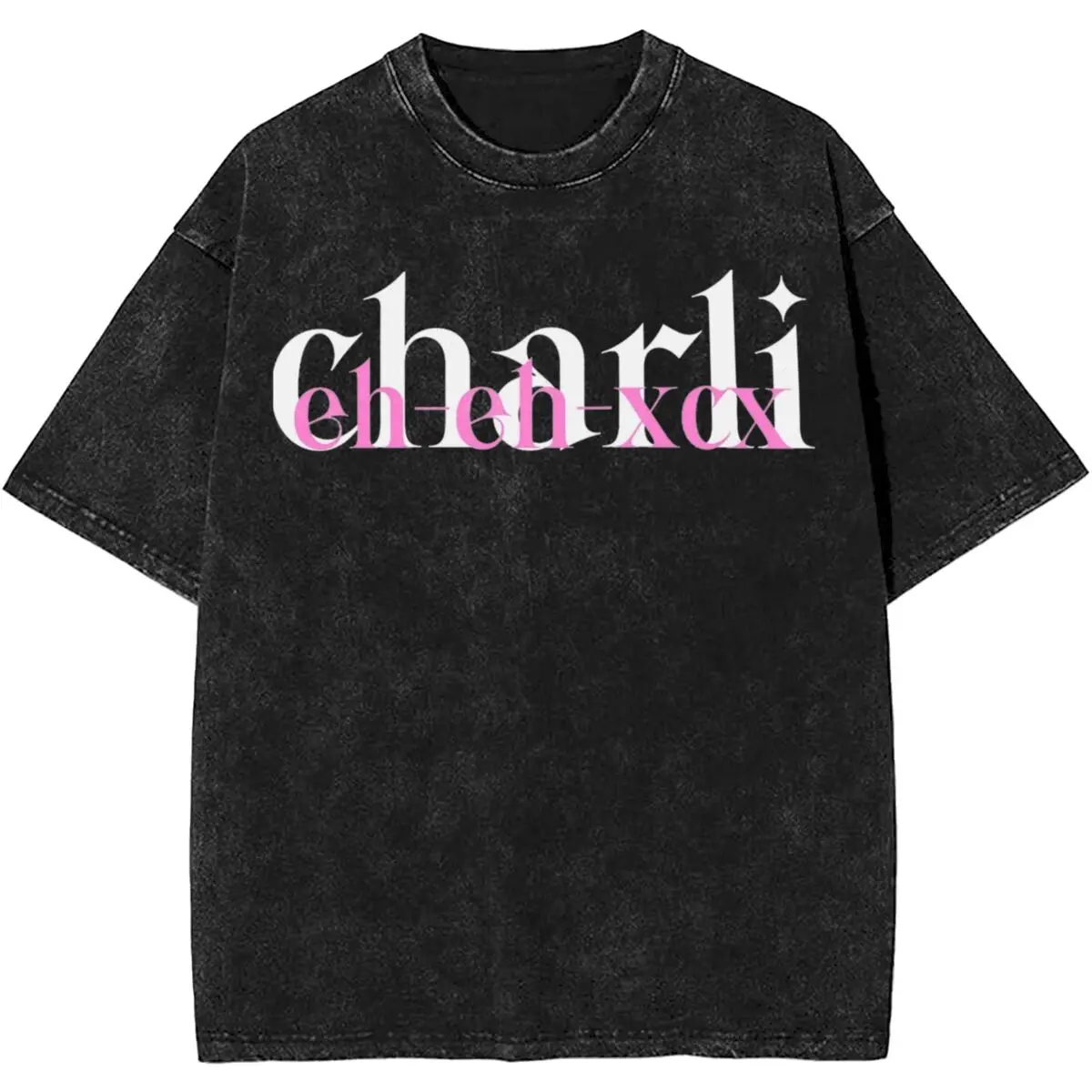 Stylish Charli Xcx Brat Album Tour Merch Shirt Washed Style Men Women Pop Music Concert T-Shirt Fashion Top Tees Streetwear