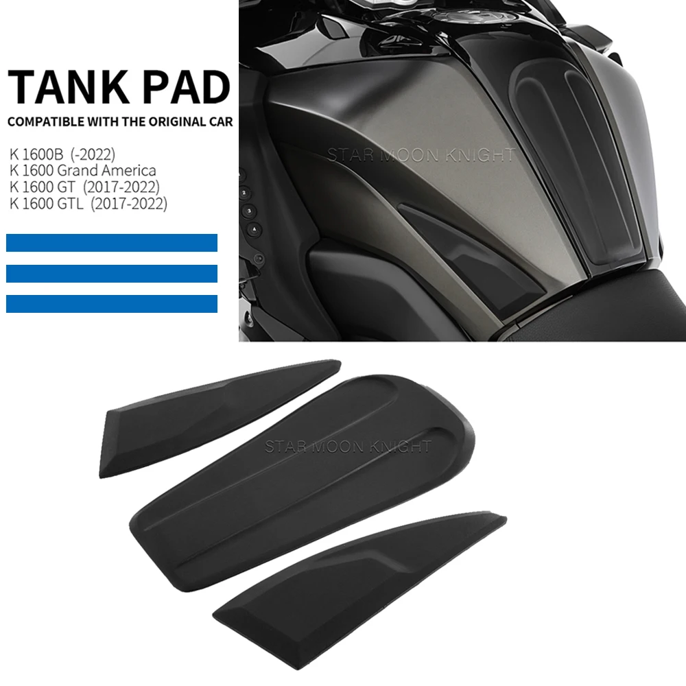 

Motorcycle rubber Side Fuel Tank pad For BMW K1600B K1600GT K1600GTL K 1600 Grand America Protector Stickers Knee Grip Traction