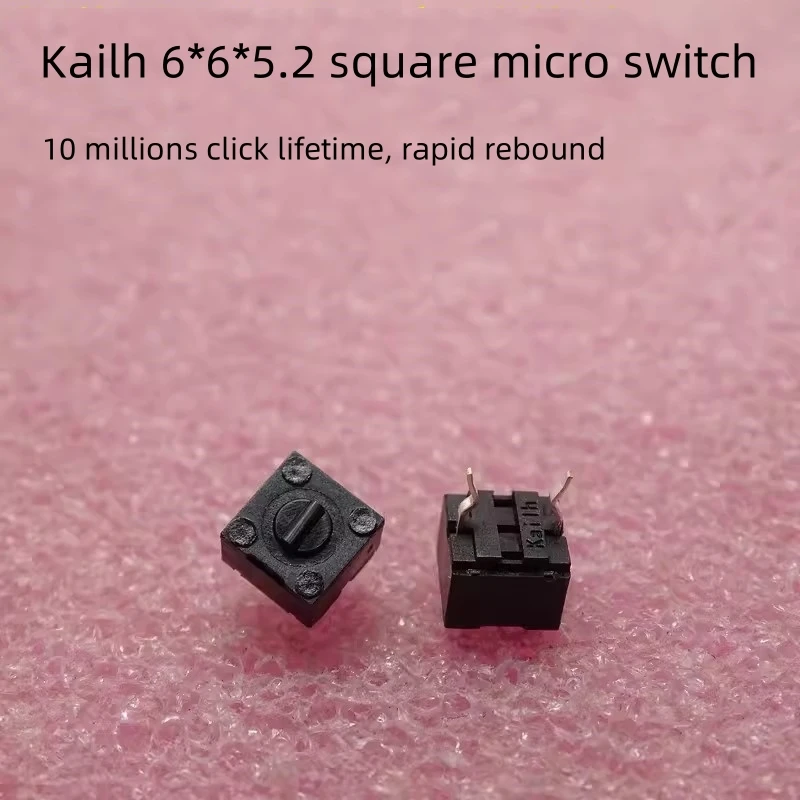 HUANO Kailh Square Mouse Micro Switch 6*6*5.2mm Silent Button For Razer Deathadder 2013 Logitech G PRO X Superlight GPW