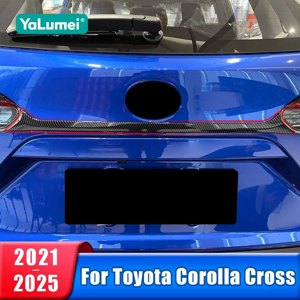 

Car Rear Tail Trunk Door Upper Strip Trim Cover For Toyota Corolla Cross XG10 2021 2022 2023 2024 2025 Hybrid Accessories