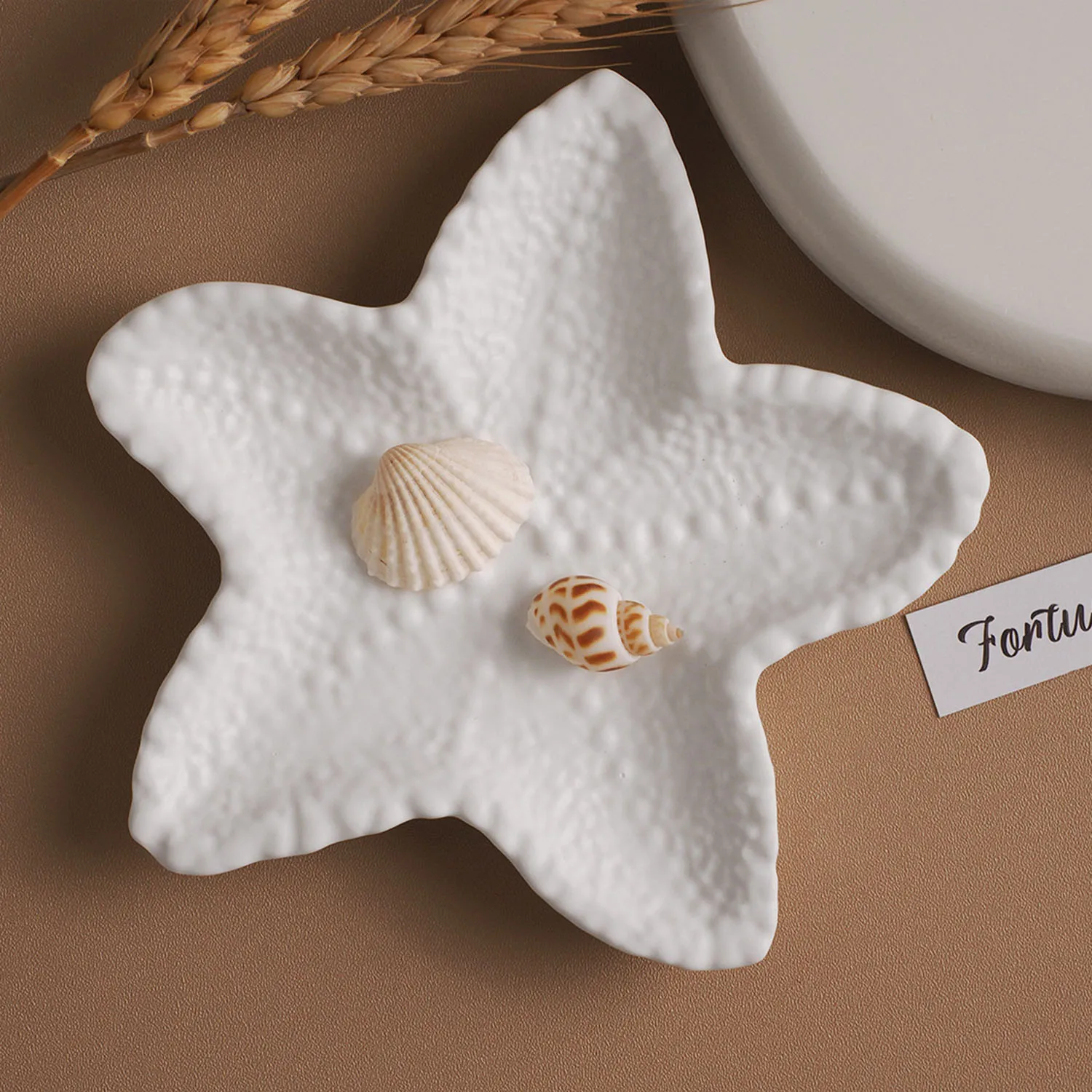 Starfish Tray Silicone Mould Starfish Starage Tray Concrete Cement Mold Jewelry Display Dish Plate Plaster Molds Home Decor