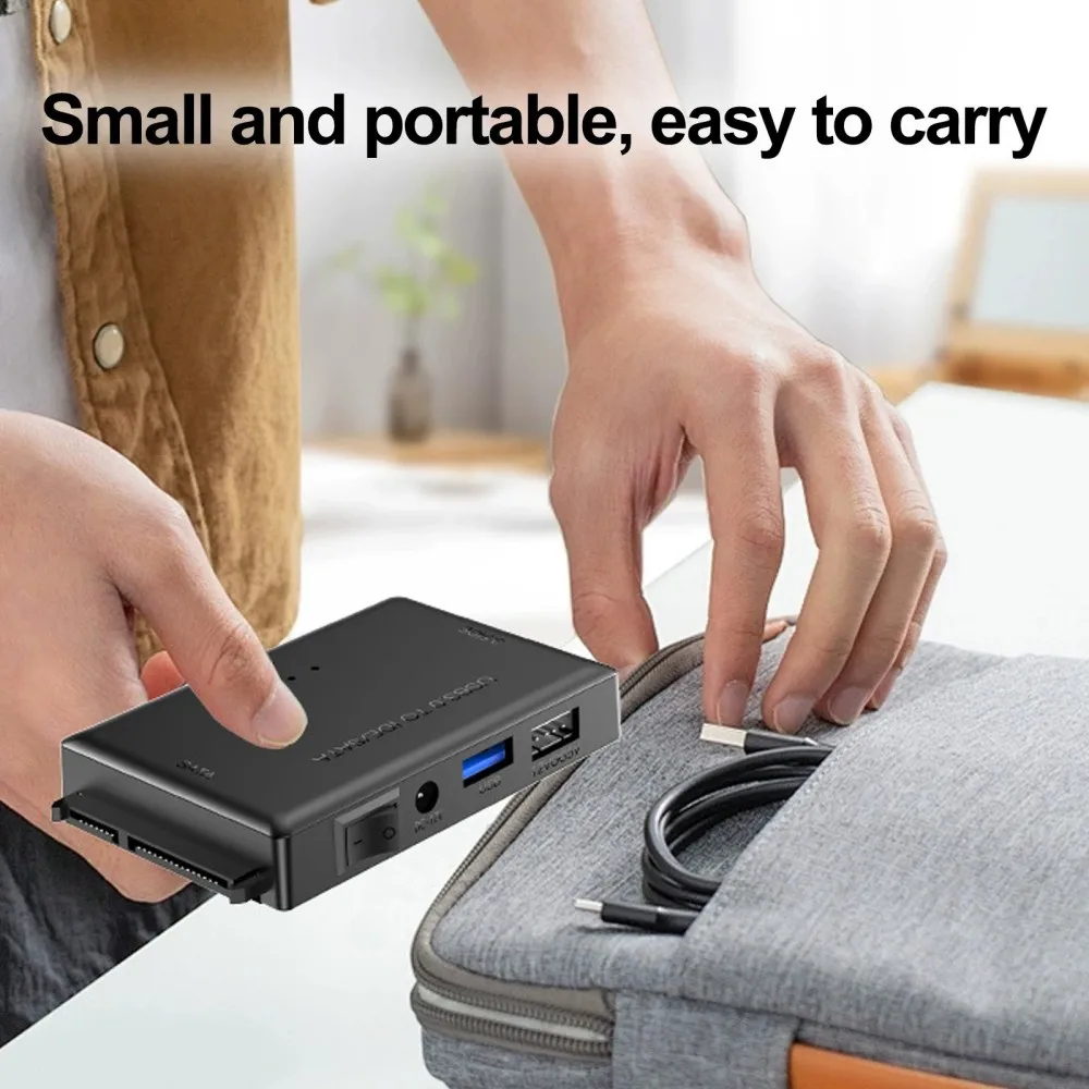 KEBIDUMEI 3in1 USB 3.0 to SATA IDE Hard Disk Adapter Converter Cable for 3.5 2.5 inch HDD/SSD CD DVD ROM CD-RW USB SATA Adapter