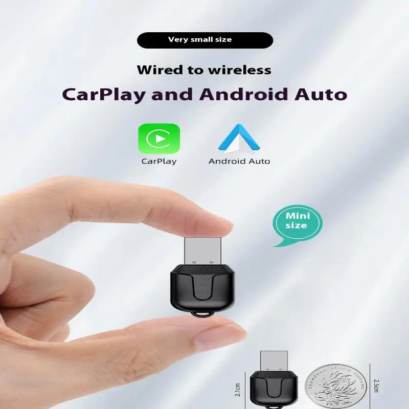 2 in 1 Mini CarPlay Box Wireless CarPlay Android Auto Adattatore cablato a Wireless per Kia Volvo Audi MG Opel VW Hyundai Jeep