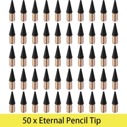 Substituível Everlasting Pencil Nib, Tip Head para escrita ilimitada, sem caneta de tinta, 50pcs