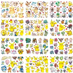 New 1Pcs Pokemon Tattoo Stickers Waterproof Cute Pikachu Sticker Funny Cartoon Kids Girls Christmas Birthday Gift Reward Toy