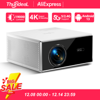 ThundeaL TDA7W Full HD 1080P Projector Android 13 WiFi6 2G 32G Projetor 4k Video TDA7 Voice Control 3D Smart Home Theater Beamer
