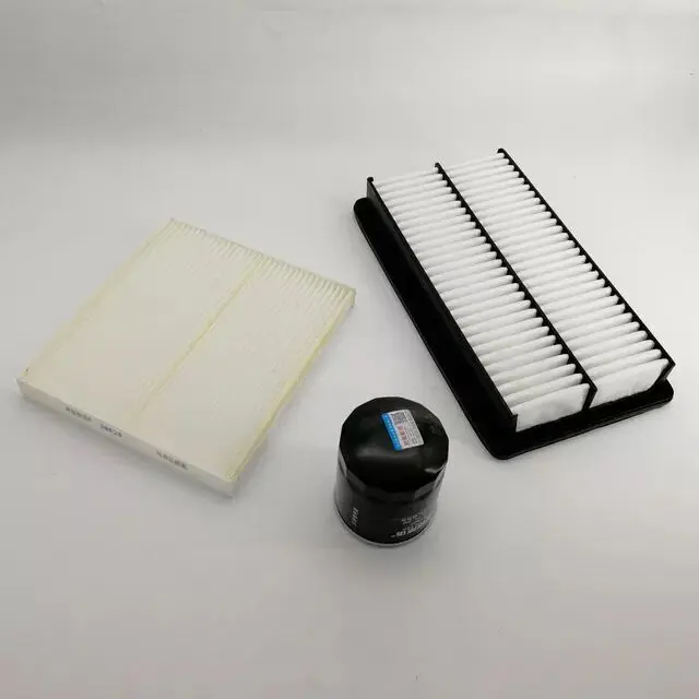 3 قطع مجموعة فلتر زيت فلتر الهواء فلتر تكييف الهواء لـ FAW Pentium X80 FAW BESTURN X80 #2