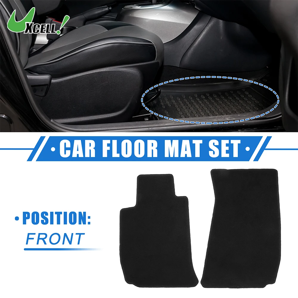 UXCELL 1 Set Car Floor Mats Kit for BMW Z4 E89 2009-2016 Front Auto Floor Carpet Rugs