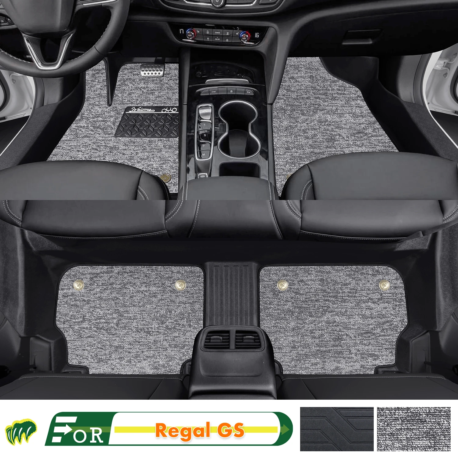 Left-hand Drive Car Floor Mat For Buick Regal GS 2017-2024 Full Surround Foot Mat Automotive Floor Mat Interior Floor Liner