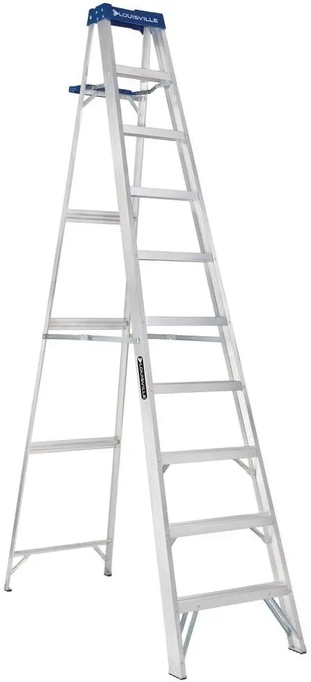 10-Foot Aluminium Step Ladder with Tool Tray, 250-Pound Load Capacity, Type I, AS2110