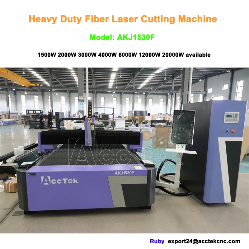 AccTek MáQuina De Corte Por LáSer 3000w 4000w 6000w Fiber Laser Metal Cutting Machine Price For Steel Metal Sheet 1530 Size