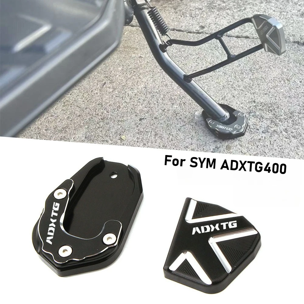 

New For SYM ADXTG400 ADX TG 400 ADXGT 2024 2025 Motorcycle Aluminum Kickstand Side Stand Extension Pad Auxiliary Foot pedal