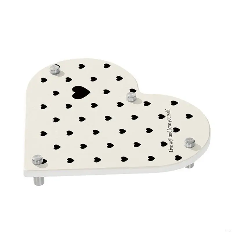 Organizzatori del bagno silice Disegni a forma cuore asciuga rapidamente y4qc