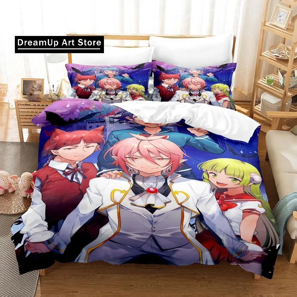 Anime Welcome to Demon School! Iruma-kun Bedding Set Single Twin Full Queen King Size Bed Set Adult Kid Bedroom Duvetcover Sets