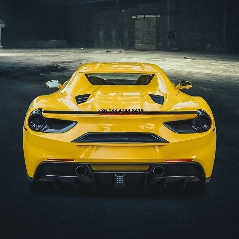 

Гарантия качества на задний спойлер-«утиный хвост» из 488-слойного настоящего карбона