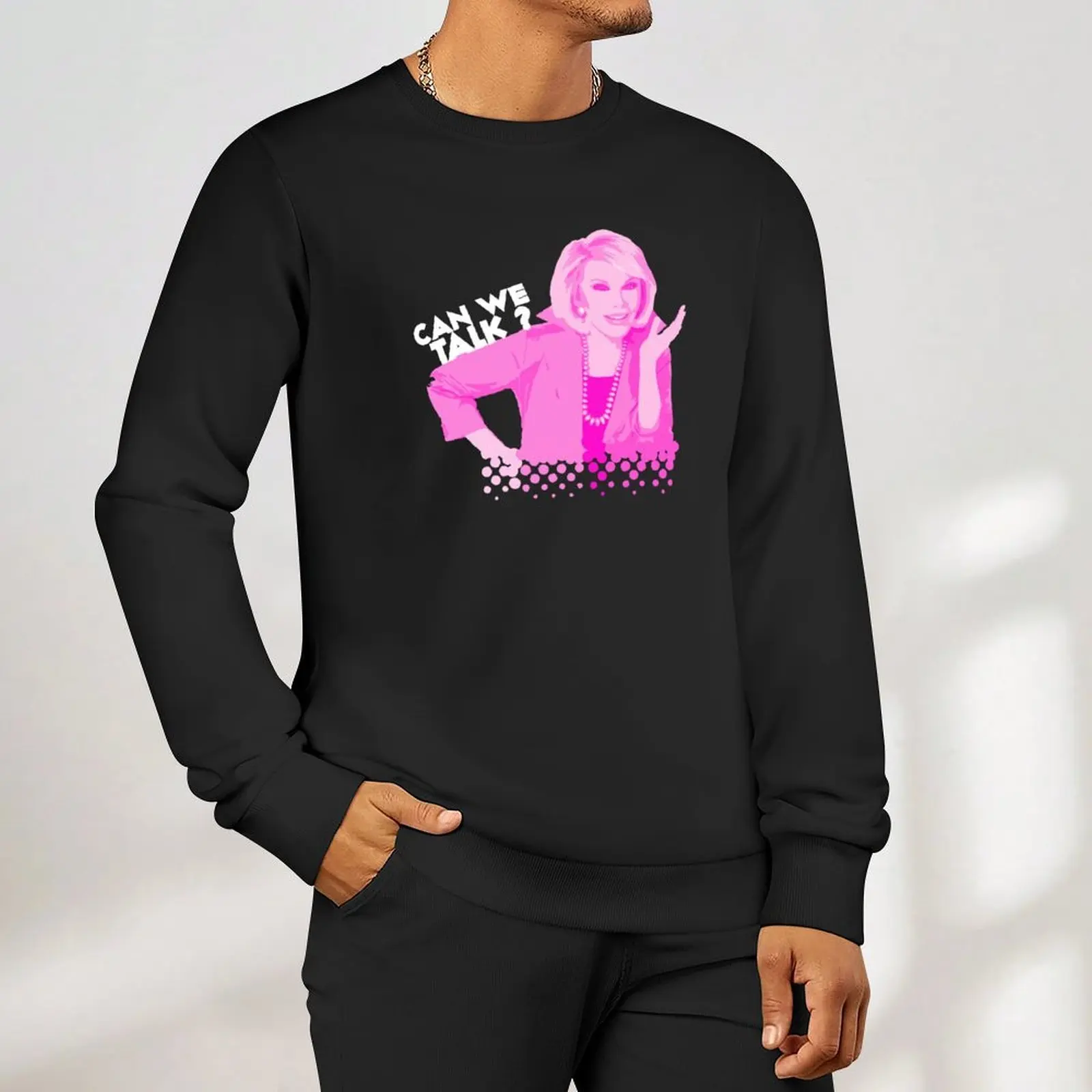 جوان ريفرز- هل نحدث؟ بلوفر رجالي شتوي جرافيك تي شيرت رجالي ملابس رجالية ملابس رجالي سويت شيرت