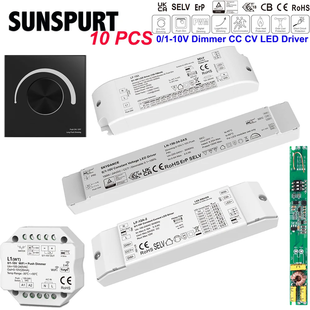 1-10PCS 0/1-10V Con…