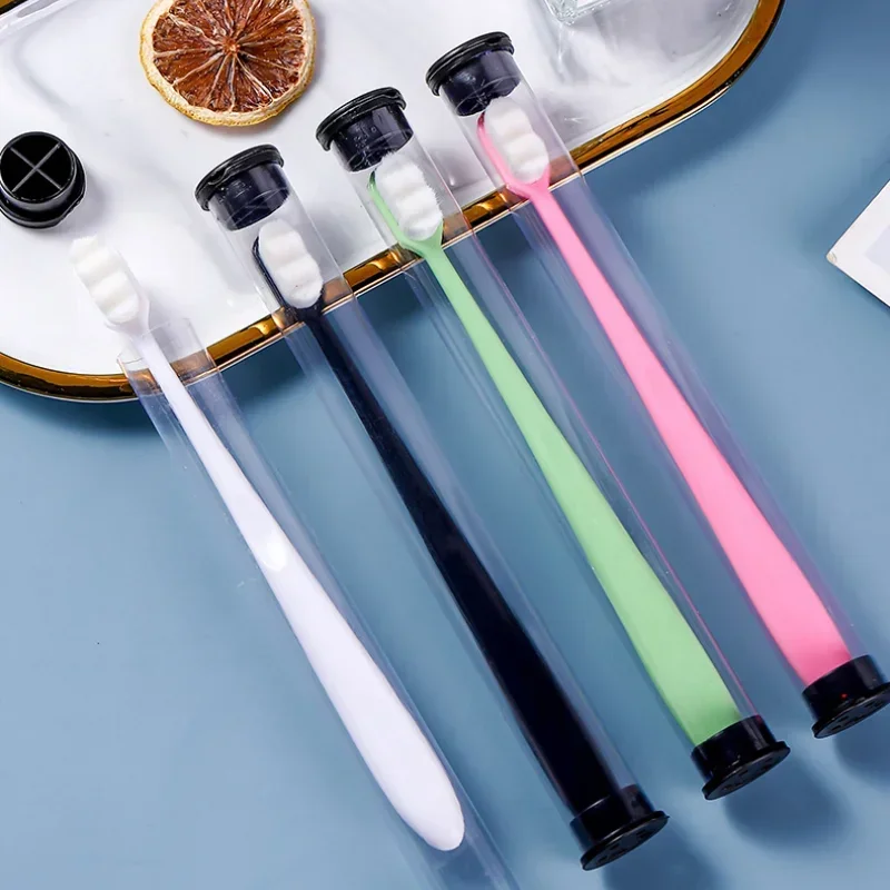 

Toothbrush Nano Soft Hair Fine Hair Small Head Ultra Fine Soft Women and Men's Special Toothbrush Household Matching Toothbrushe