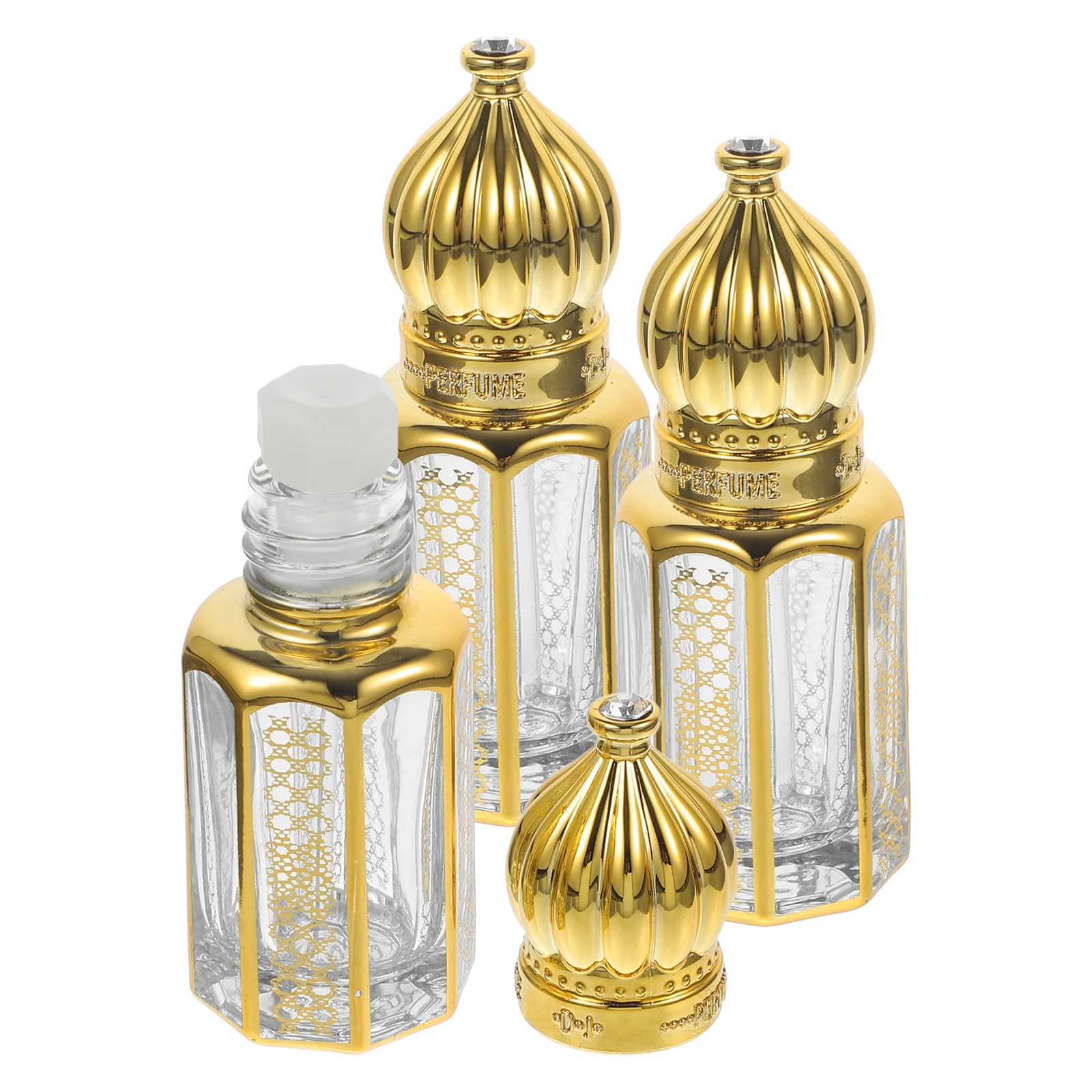 3 قطع من زجاجات قطارة الزيوت العطرية، حاويات عطر زجاجية قابلة لإعادة الملء، موزعات عطرية للسفر، مانعة للتسرب للزيوت