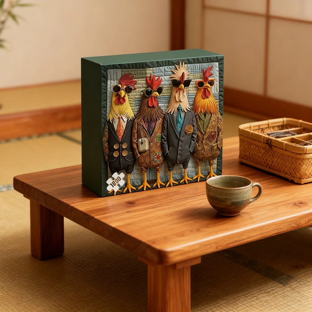 أحجية الصور المقطوعة على شكل الديك مكونة من 1000 قطعة للبالغين، تصميم فريد من نوعه لتوفر متعة لا نهاية لها. تسليط الضوء على جمع العطلة #2