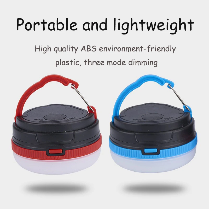 LED Camping Lantern 3Lighting Modes Battery Powered Portable with Magnet Base for Outdoor Emergency Hiking