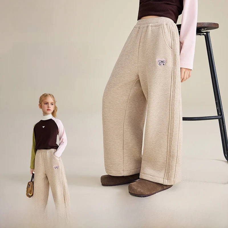 warm-casual-children's-pants-for-girls-ages-3-4-ask-junior-winter-collection-2025-polyester-viscose-nylon-spandex-blend