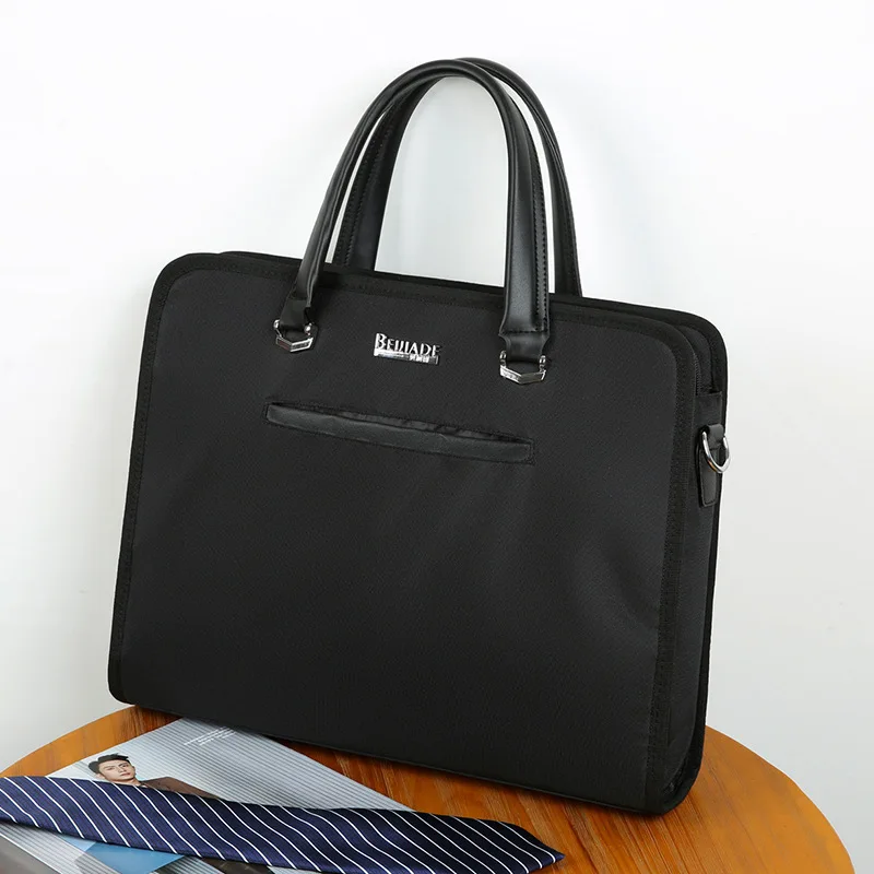 Mens Handbags Briefcases Document Bag Messenger Laptop Bag Men's Business Briefcase Large Capacity File Bag Meeting Handbag